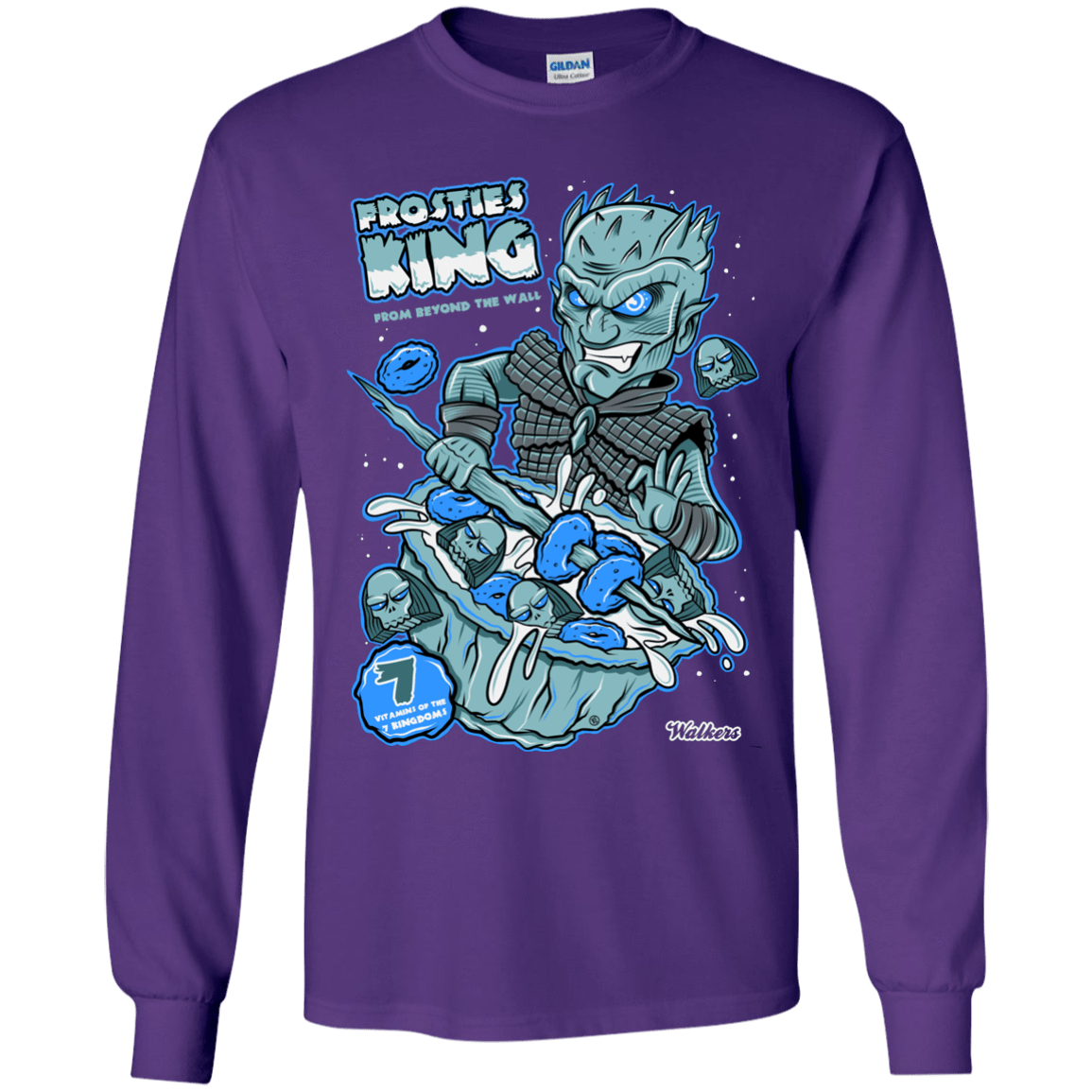 T-Shirts Purple / YS Frostie's King Youth Long Sleeve T-Shirt