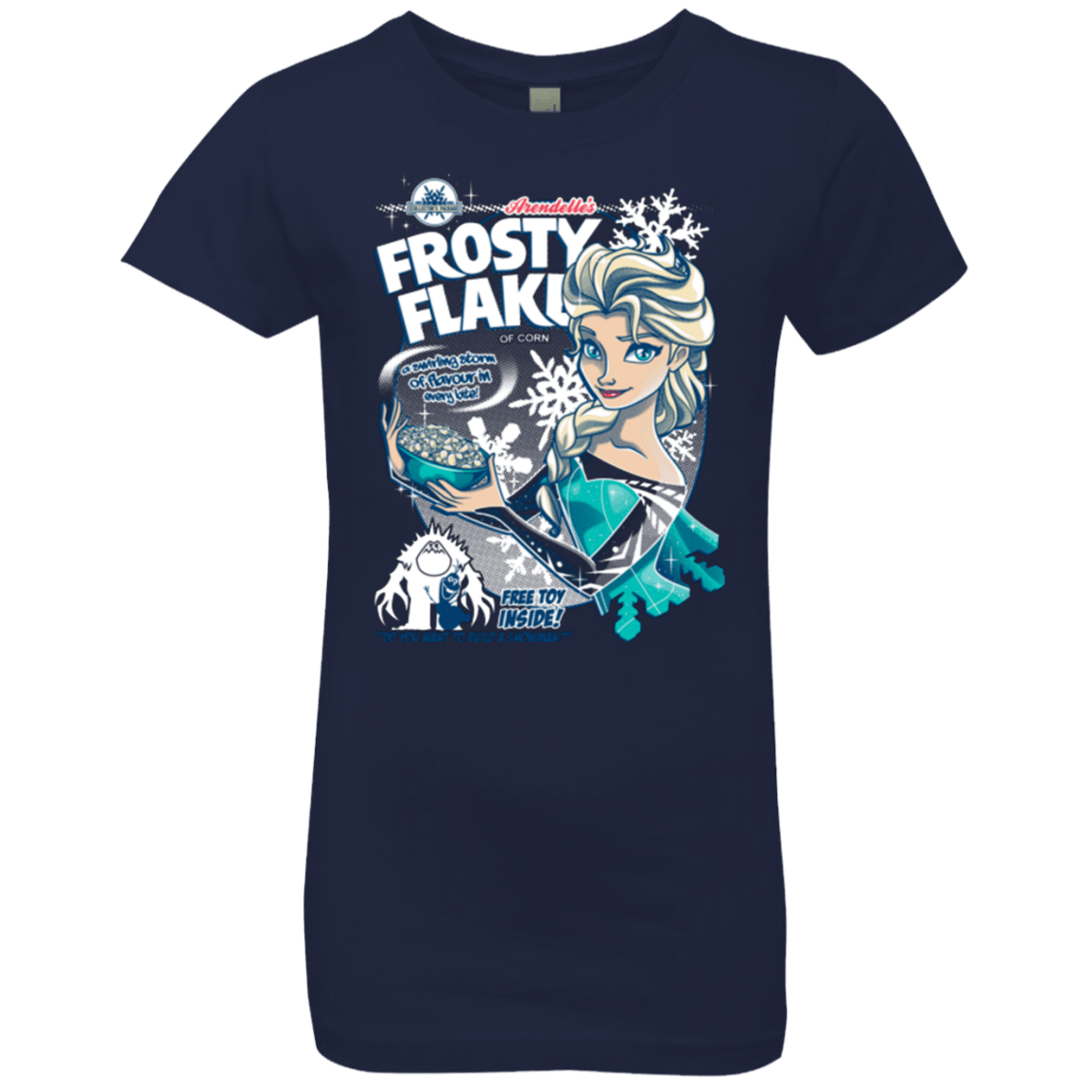 T-Shirts Midnight Navy / YXS Frosty Flakes Girls Premium T-Shirt