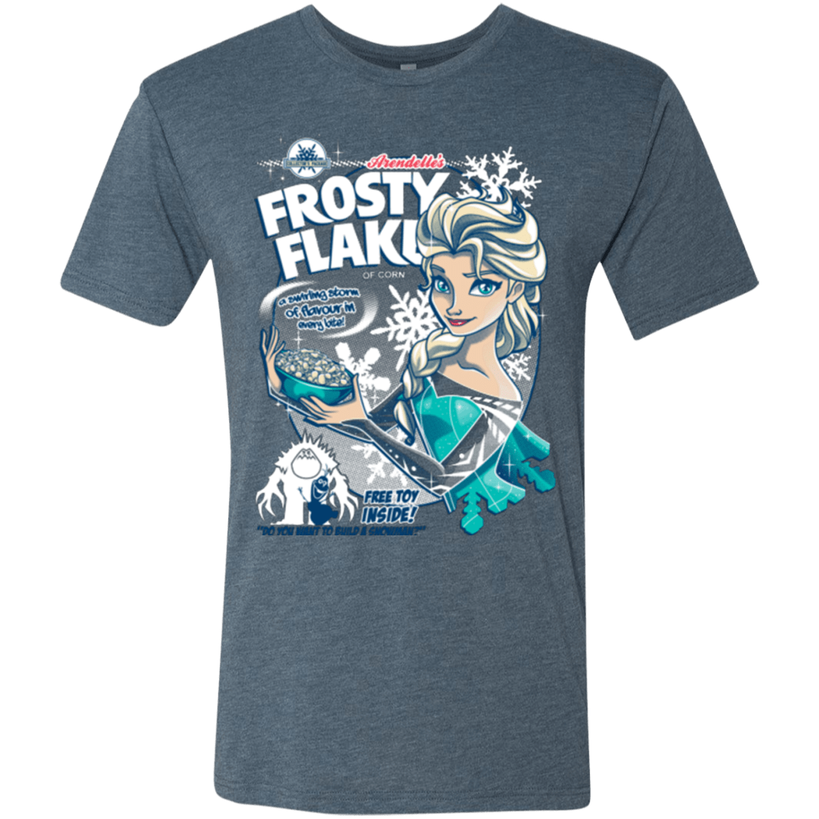 T-Shirts Indigo / Small Frosty Flakes Men's Triblend T-Shirt