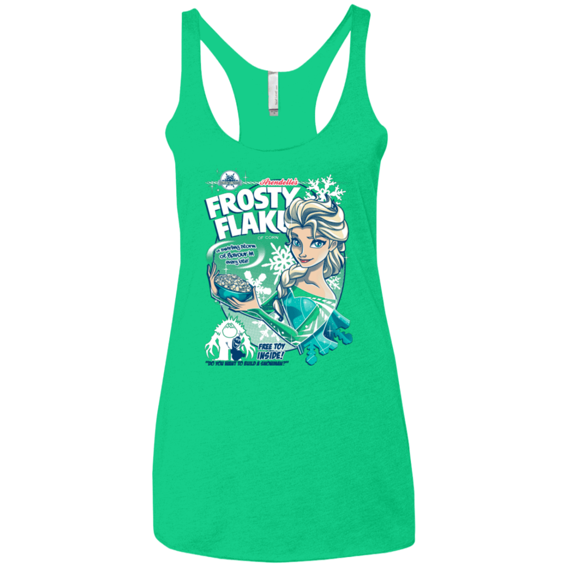T-Shirts Envy / X-Small Frosty Flakes Women's Triblend Racerback Tank