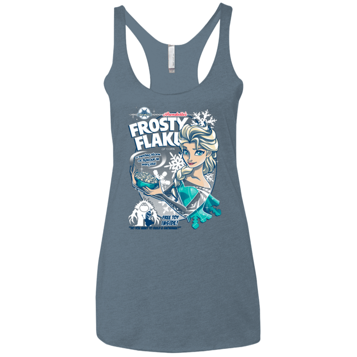 T-Shirts Indigo / X-Small Frosty Flakes Women's Triblend Racerback Tank
