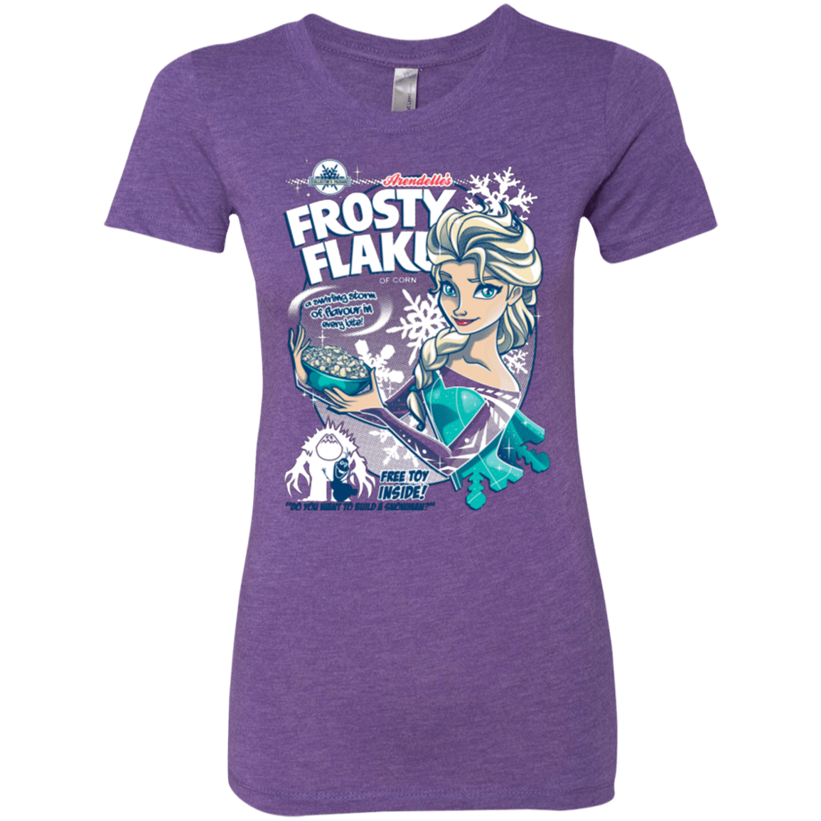 T-Shirts Purple Rush / Small Frosty Flakes Women's Triblend T-Shirt