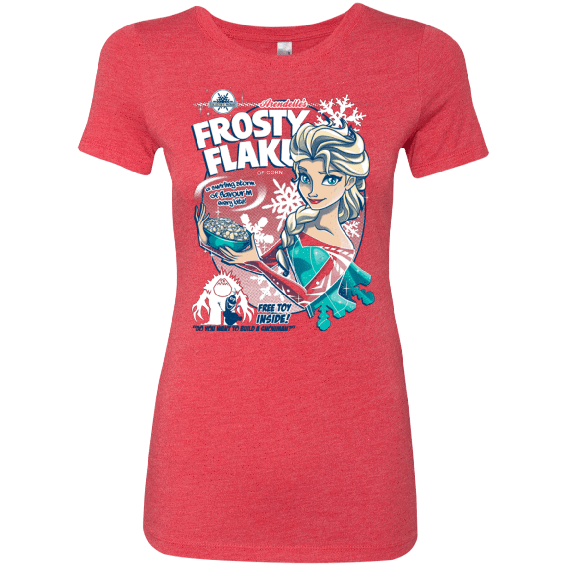 T-Shirts Vintage Red / Small Frosty Flakes Women's Triblend T-Shirt