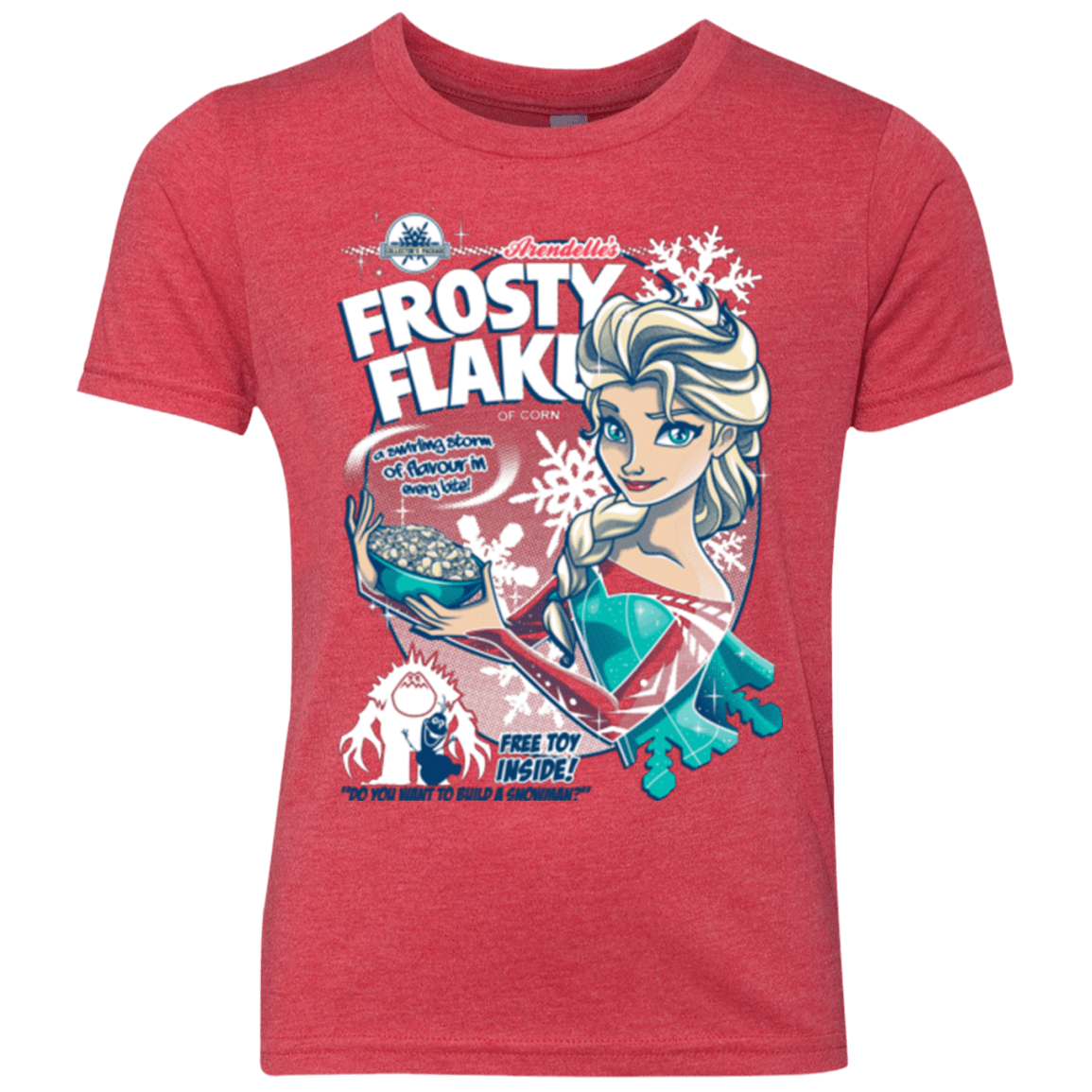 T-Shirts Vintage Red / YXS Frosty Flakes Youth Triblend T-Shirt