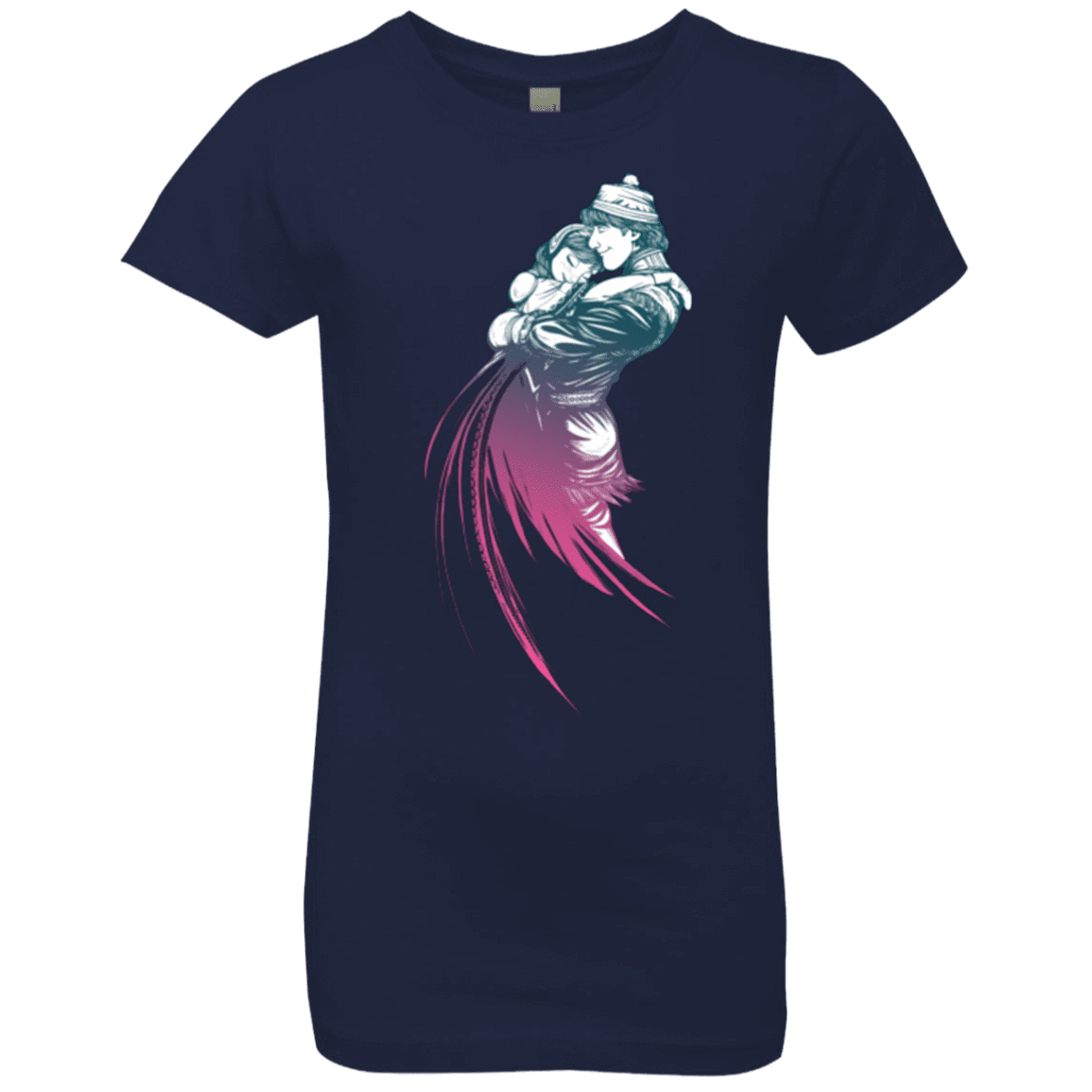 T-Shirts Midnight Navy / YXS Frozen Fantasy 2 Girls Premium T-Shirt
