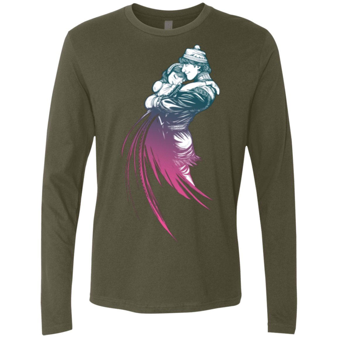 T-Shirts Military Green / Small Frozen Fantasy 2 Men's Premium Long Sleeve