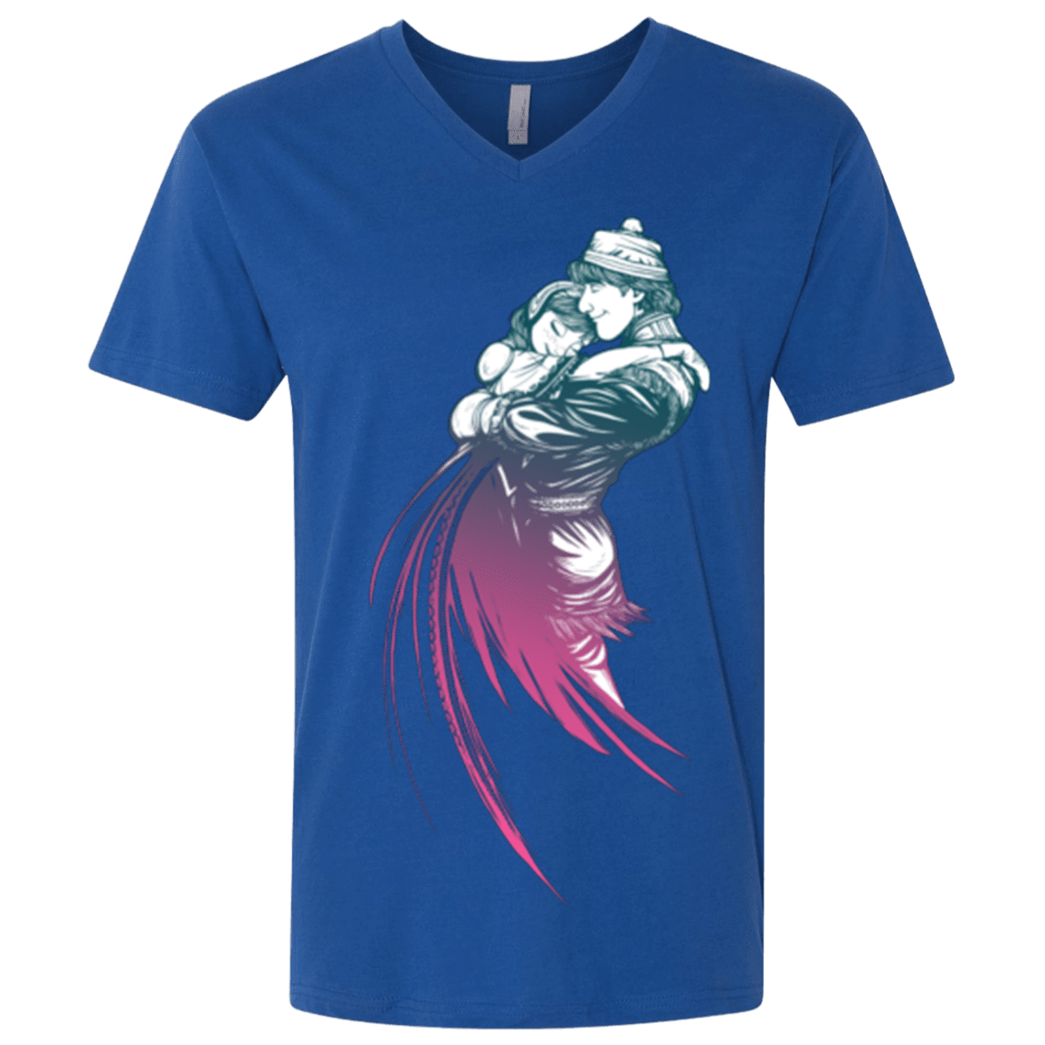 T-Shirts Royal / X-Small Frozen Fantasy 2 Men's Premium V-Neck