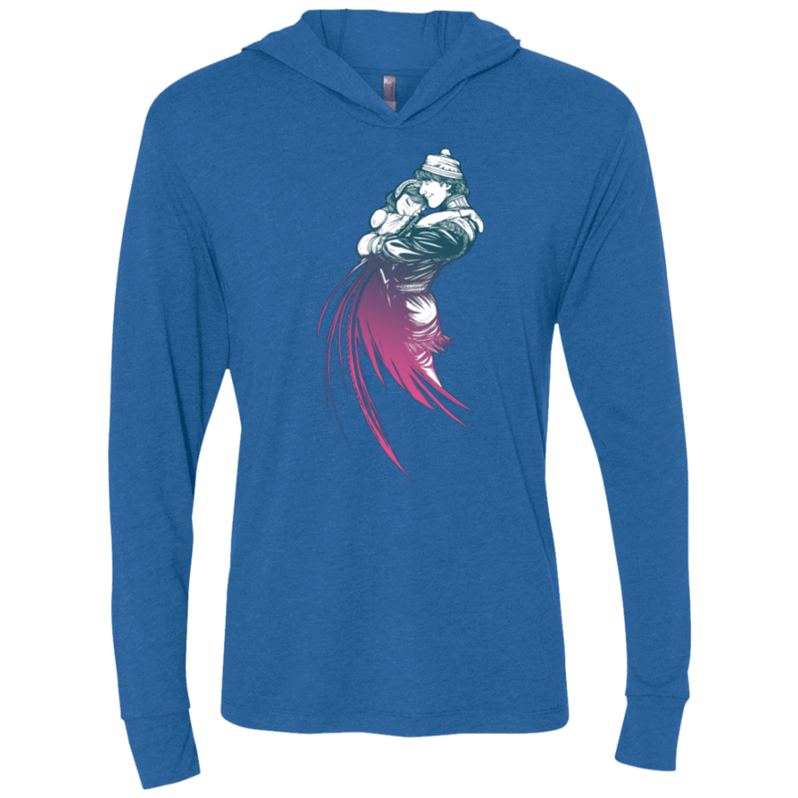 T-Shirts Vintage Royal / X-Small Frozen Fantasy 2 Triblend Long Sleeve Hoodie Tee