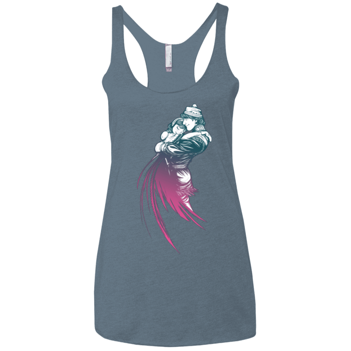 T-Shirts Indigo / X-Small Frozen Fantasy 2 Women's Triblend Racerback Tank