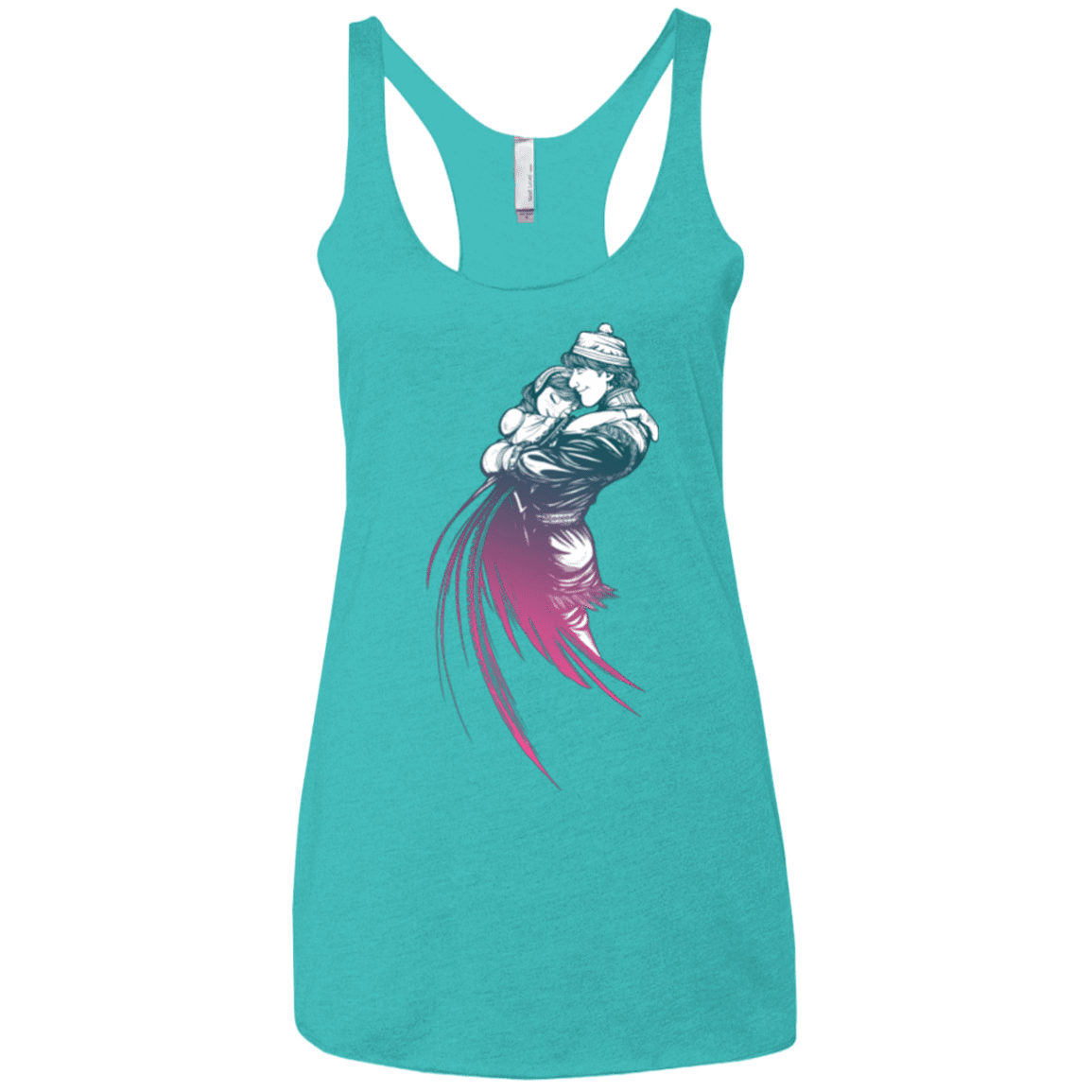 T-Shirts Tahiti Blue / X-Small Frozen Fantasy 2 Women's Triblend Racerback Tank