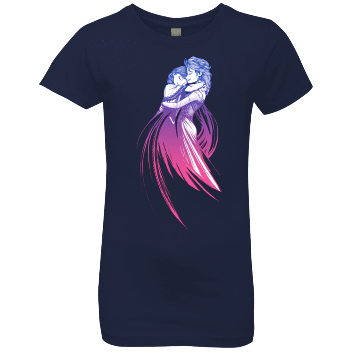 T-Shirts Midnight Navy / YXS Frozen Fantasy 3 Girls Premium T-Shirt