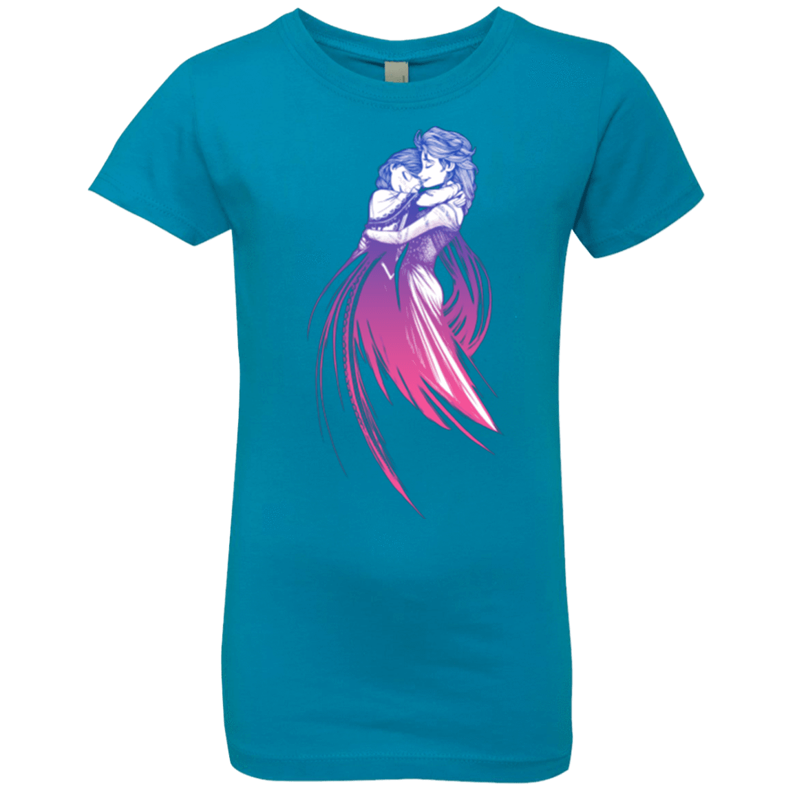 T-Shirts Turquoise / YXS Frozen Fantasy 3 Girls Premium T-Shirt