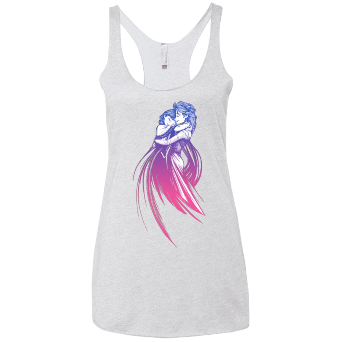 T-Shirts Heather White / X-Small Frozen Fantasy 3 Women's Triblend Racerback Tank