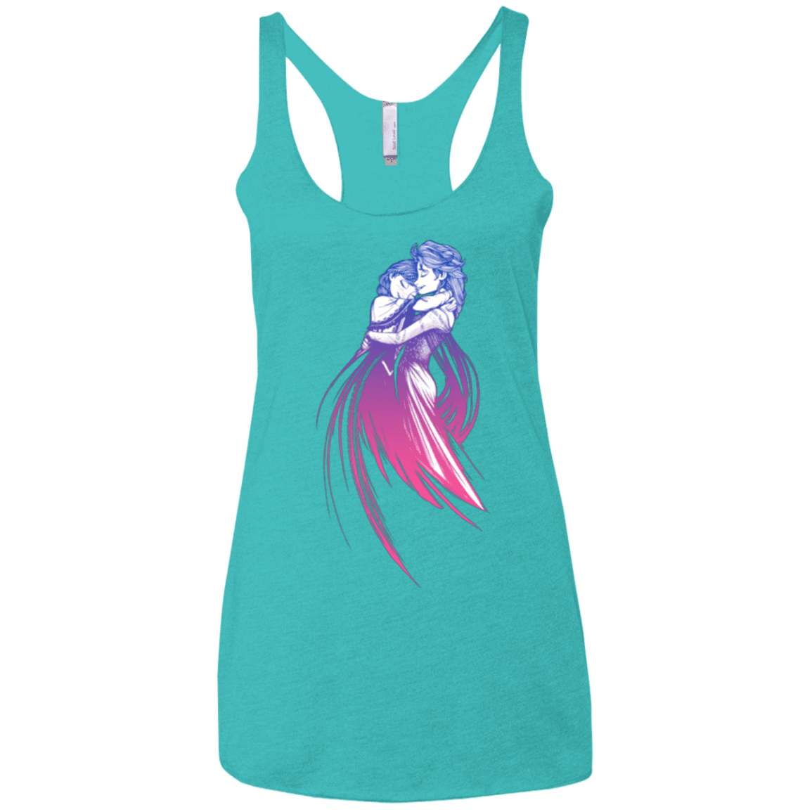 T-Shirts Tahiti Blue / X-Small Frozen Fantasy 3 Women's Triblend Racerback Tank