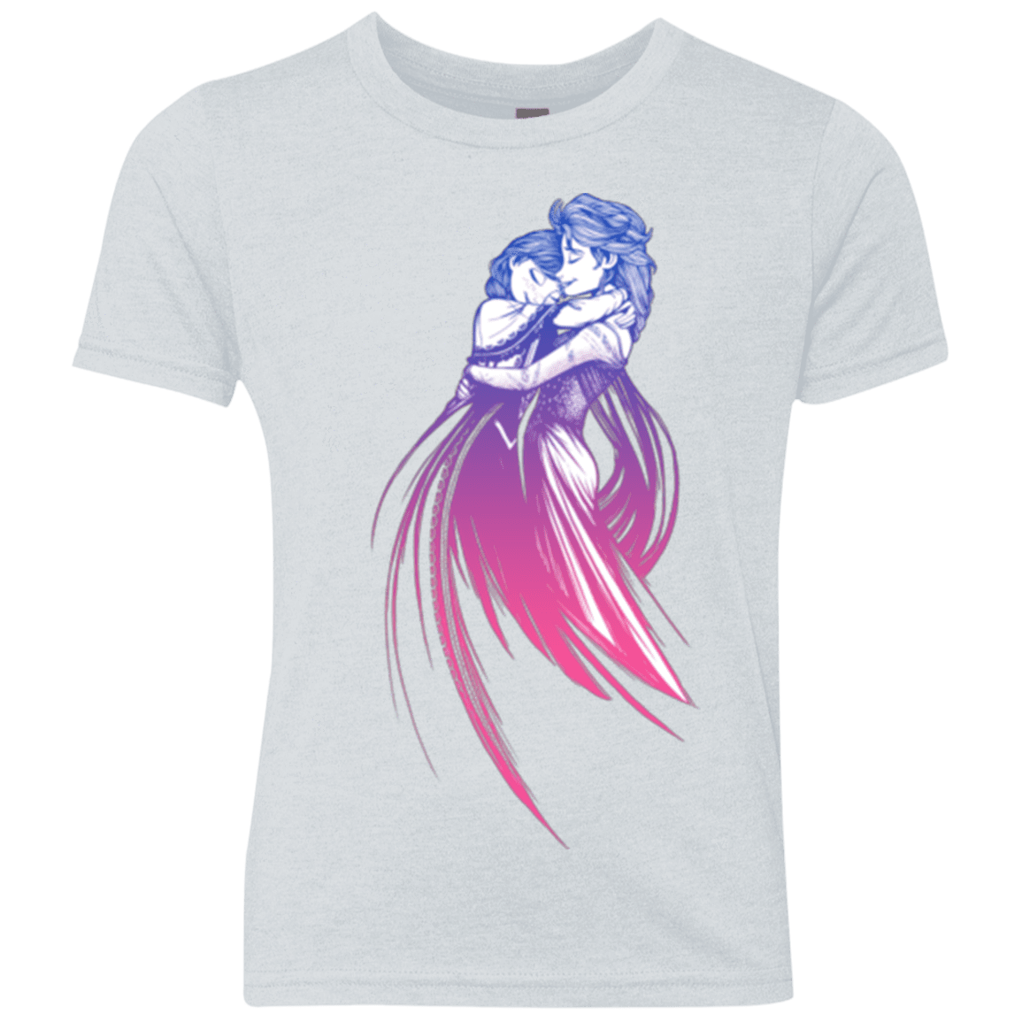 T-Shirts Heather White / YXS Frozen Fantasy 3 Youth Triblend T-Shirt