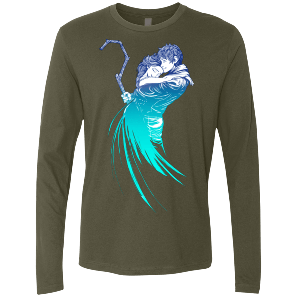 T-Shirts Military Green / Small Frozen Fantasy Men's Premium Long Sleeve