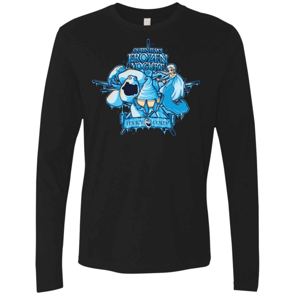 T-Shirts Black / Small FROZEN YOGURT Men's Premium Long Sleeve