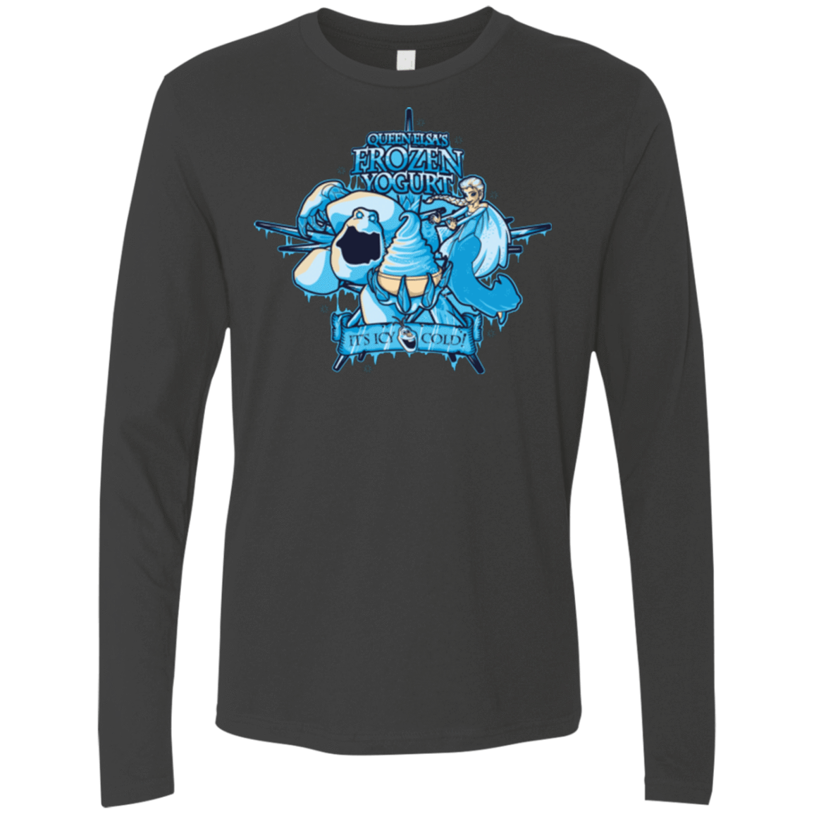 T-Shirts Heavy Metal / Small FROZEN YOGURT Men's Premium Long Sleeve
