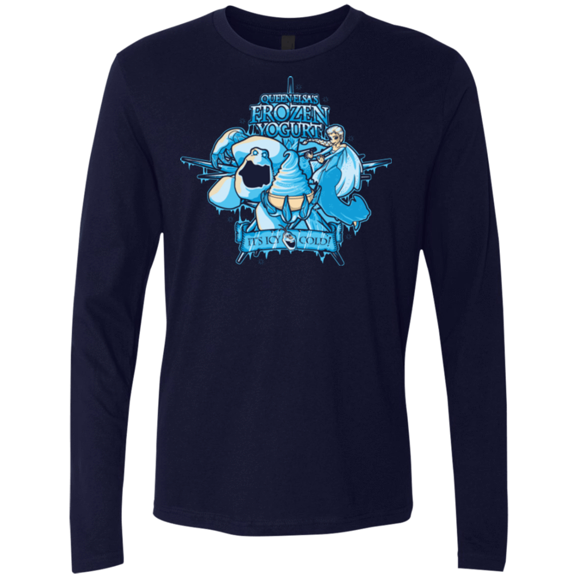 T-Shirts Midnight Navy / Small FROZEN YOGURT Men's Premium Long Sleeve