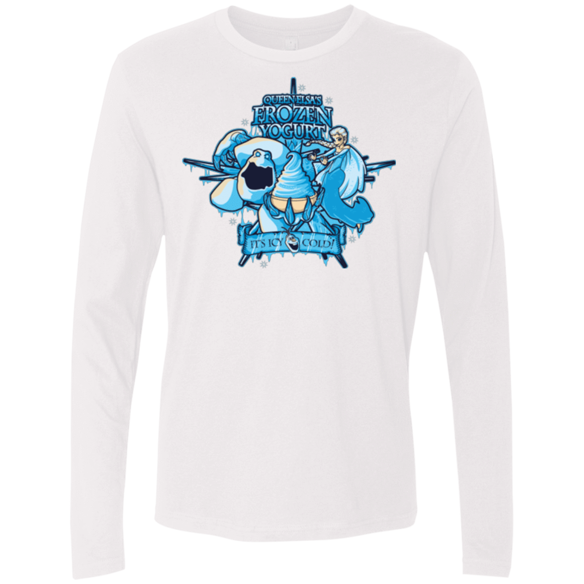 T-Shirts White / Small FROZEN YOGURT Men's Premium Long Sleeve