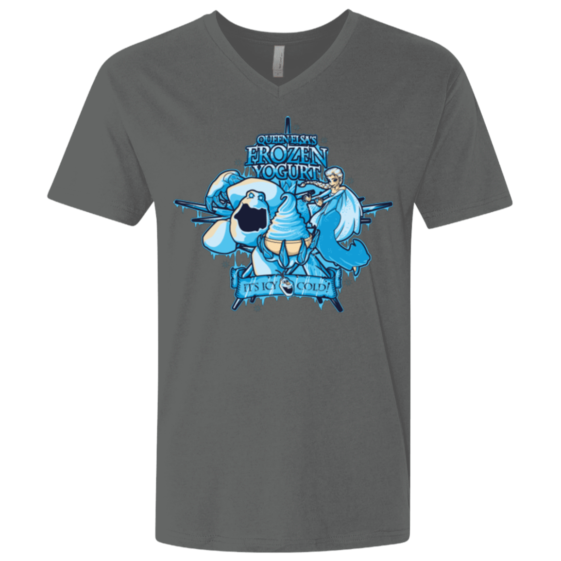 T-Shirts Heavy Metal / X-Small FROZEN YOGURT Men's Premium V-Neck