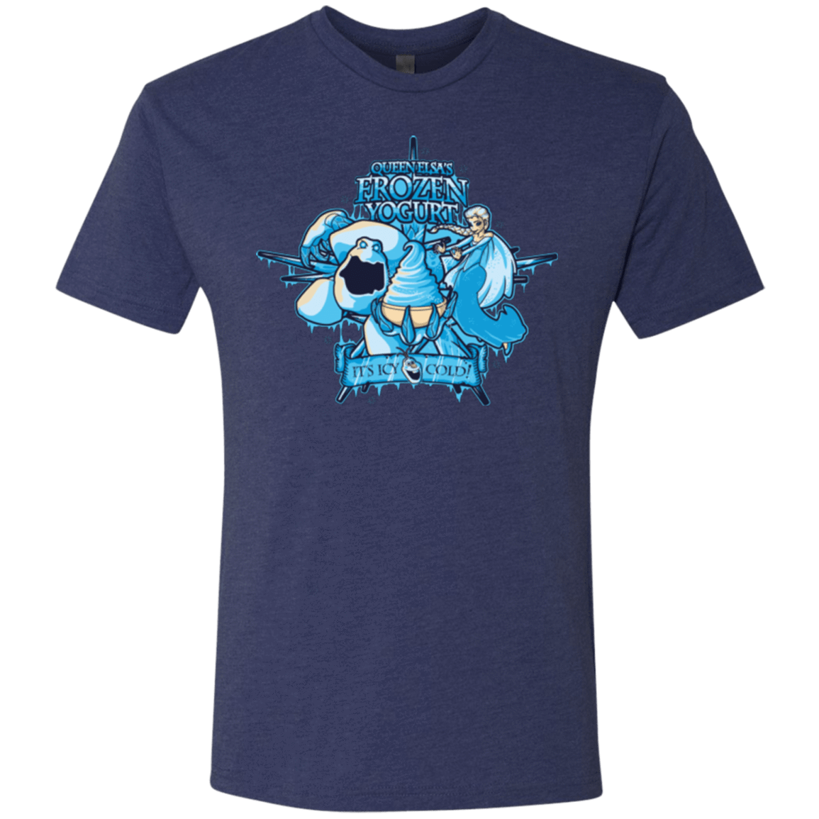 T-Shirts Vintage Navy / Small FROZEN YOGURT Men's Triblend T-Shirt