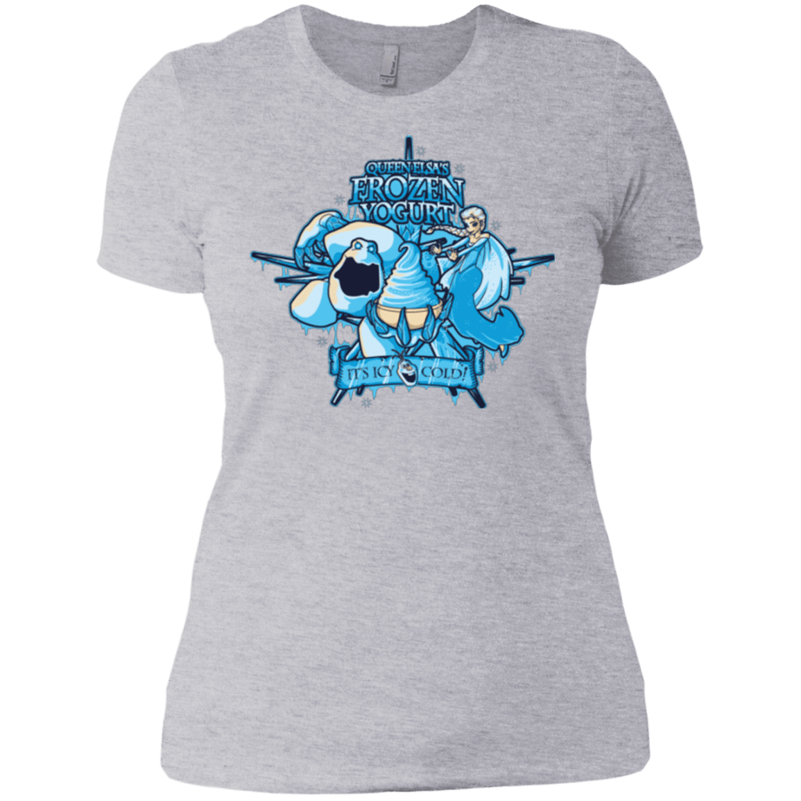 T-Shirts Heather Grey / X-Small FROZEN YOGURT Women's Premium T-Shirt