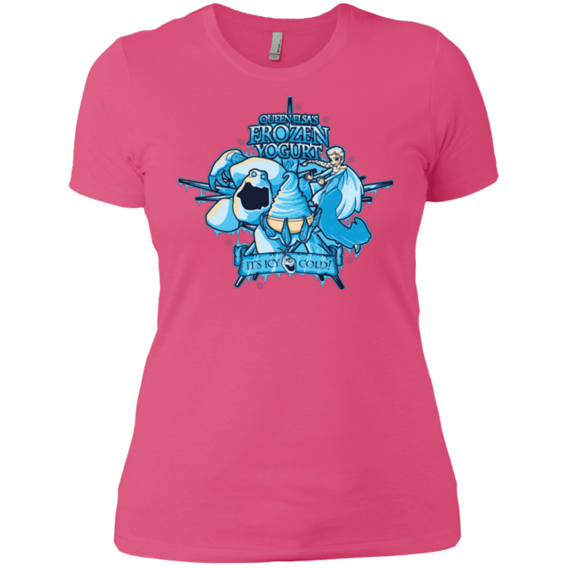 T-Shirts Hot Pink / X-Small FROZEN YOGURT Women's Premium T-Shirt