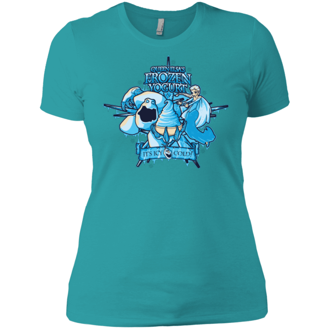 T-Shirts Tahiti Blue / X-Small FROZEN YOGURT Women's Premium T-Shirt