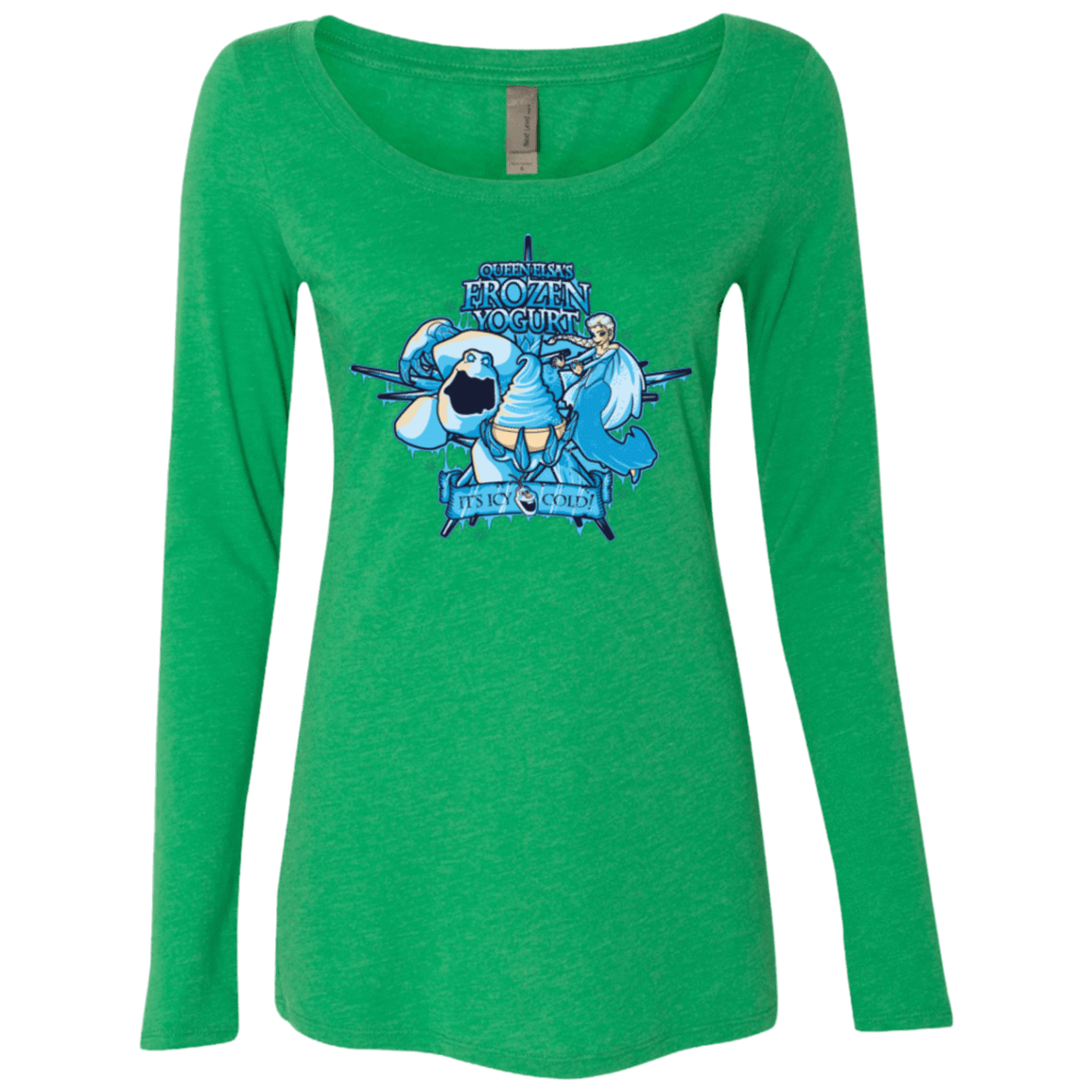 T-Shirts Envy / Small FROZEN YOGURT Women's Triblend Long Sleeve Shirt