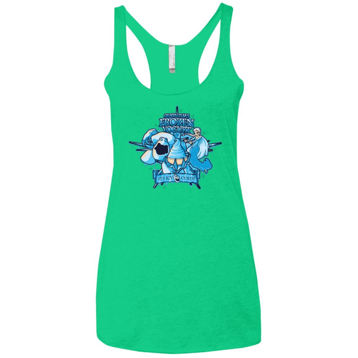 T-Shirts Envy / X-Small FROZEN YOGURT Women's Triblend Racerback Tank
