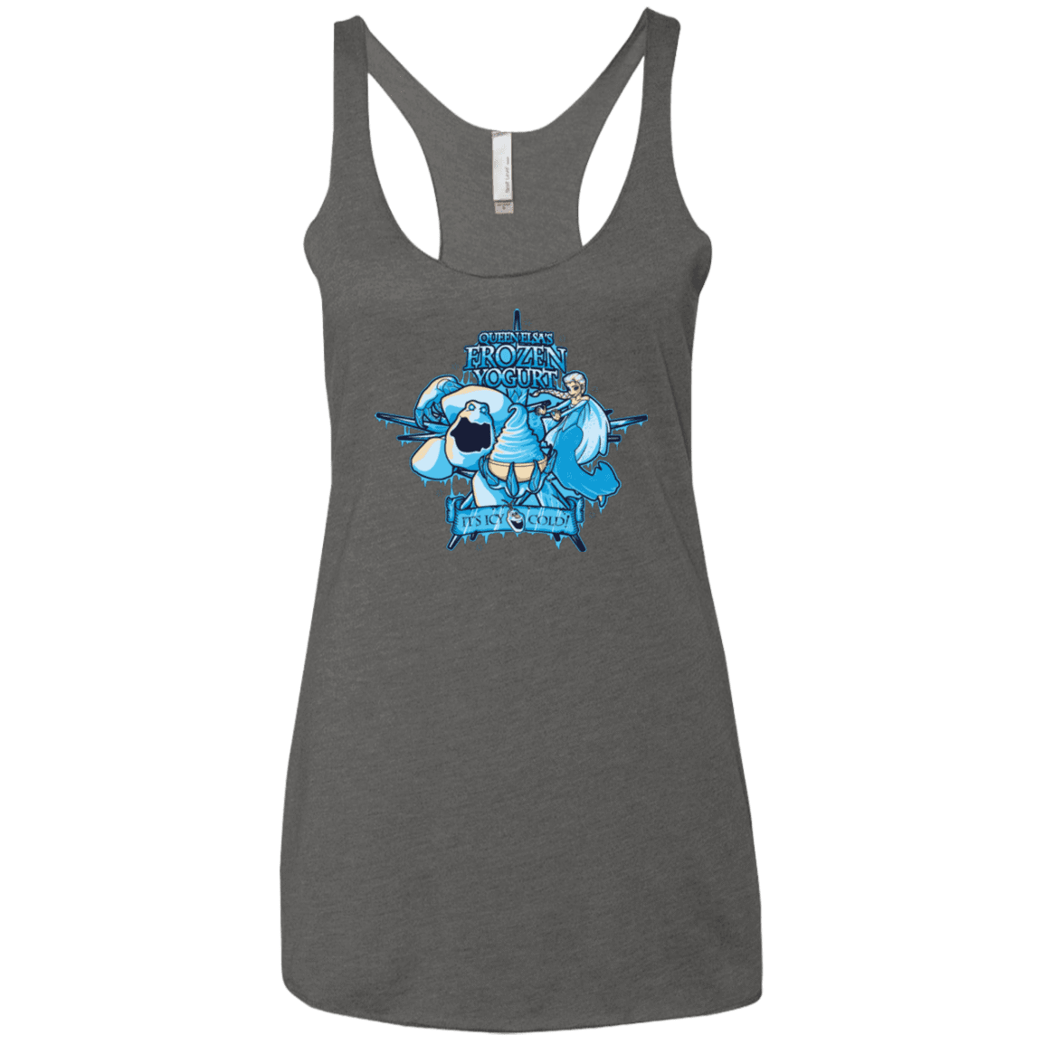 T-Shirts Premium Heather / X-Small FROZEN YOGURT Women's Triblend Racerback Tank