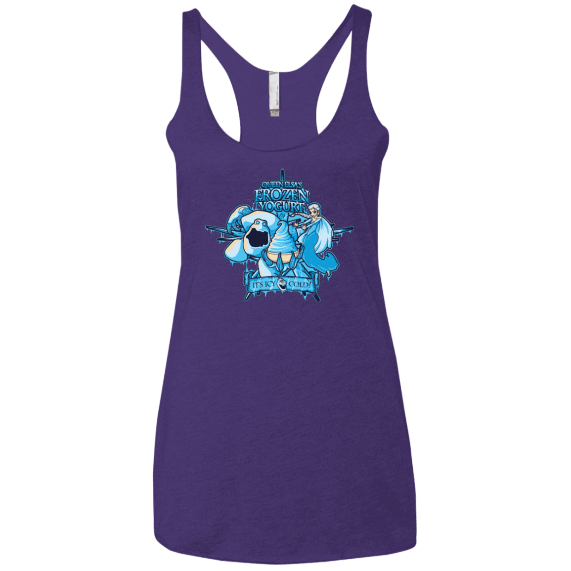 T-Shirts Purple / X-Small FROZEN YOGURT Women's Triblend Racerback Tank