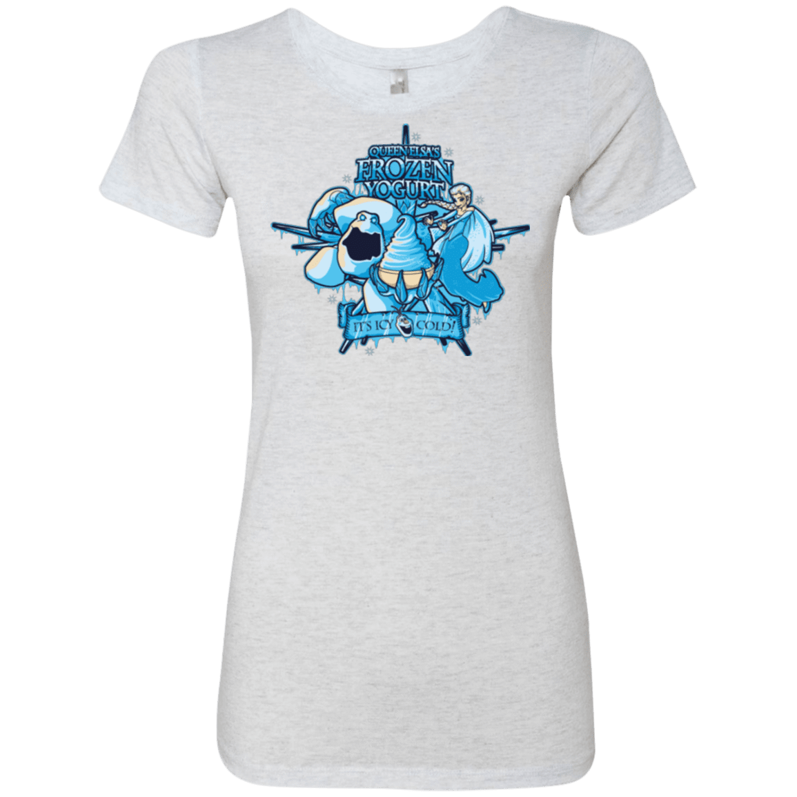 T-Shirts Heather White / Small FROZEN YOGURT Women's Triblend T-Shirt