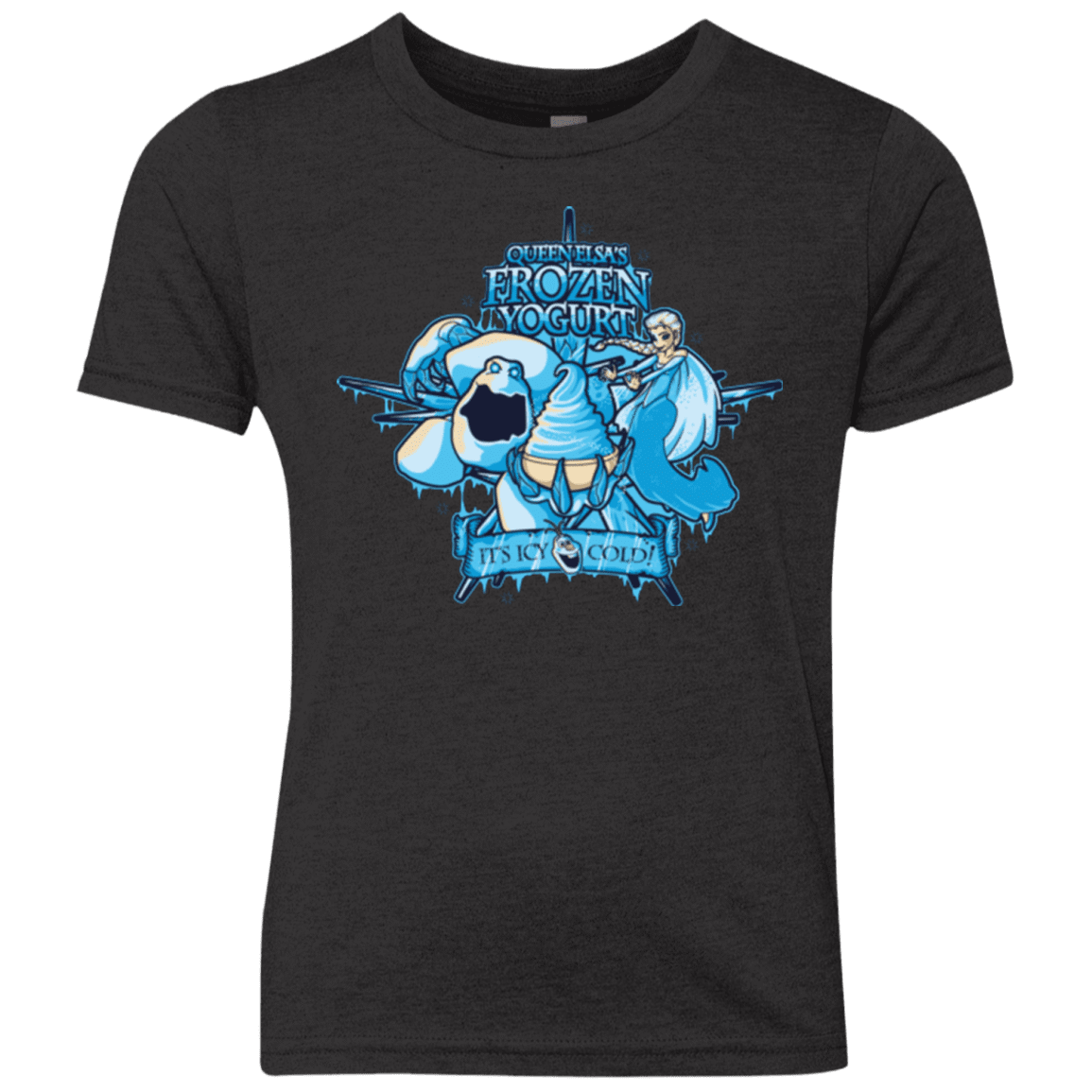 T-Shirts Vintage Black / YXS FROZEN YOGURT Youth Triblend T-Shirt