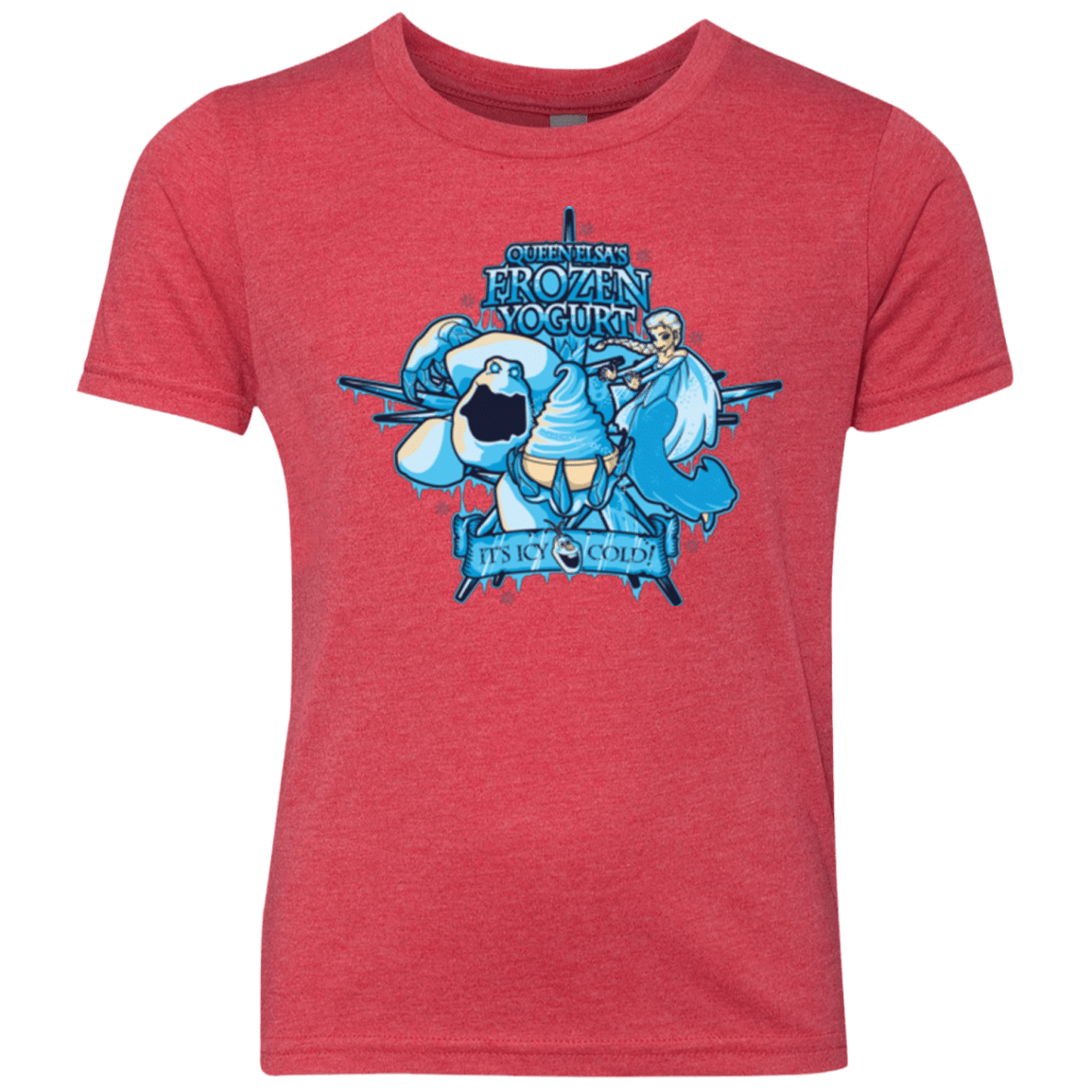 T-Shirts Vintage Red / YXS FROZEN YOGURT Youth Triblend T-Shirt