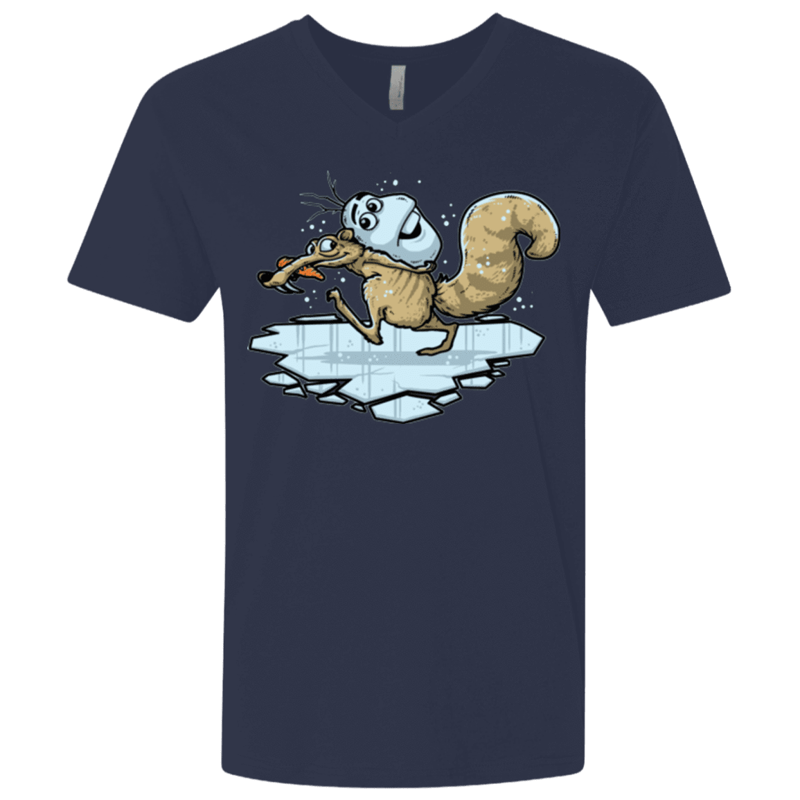 T-Shirts Midnight Navy / X-Small FROZENAGE Men's Premium V-Neck