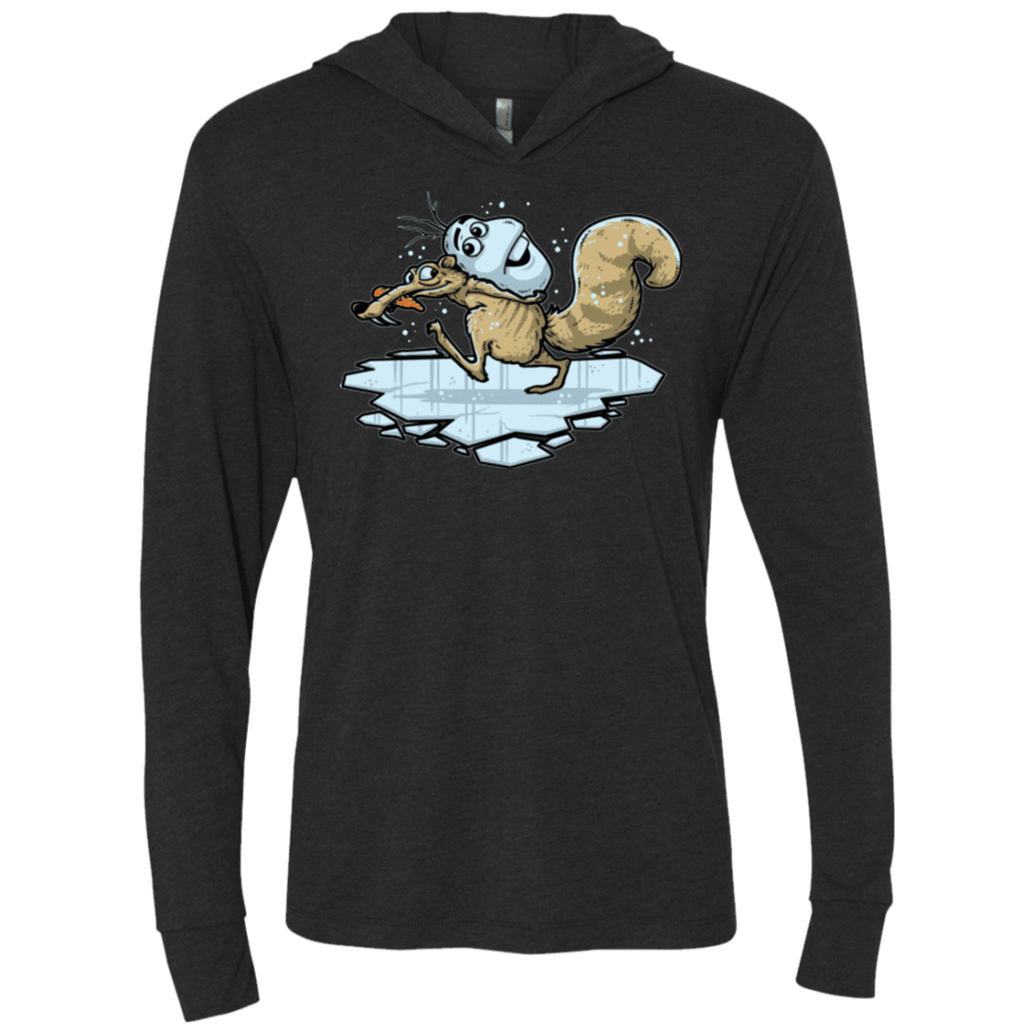 T-Shirts Vintage Black / X-Small FROZENAGE Triblend Long Sleeve Hoodie Tee