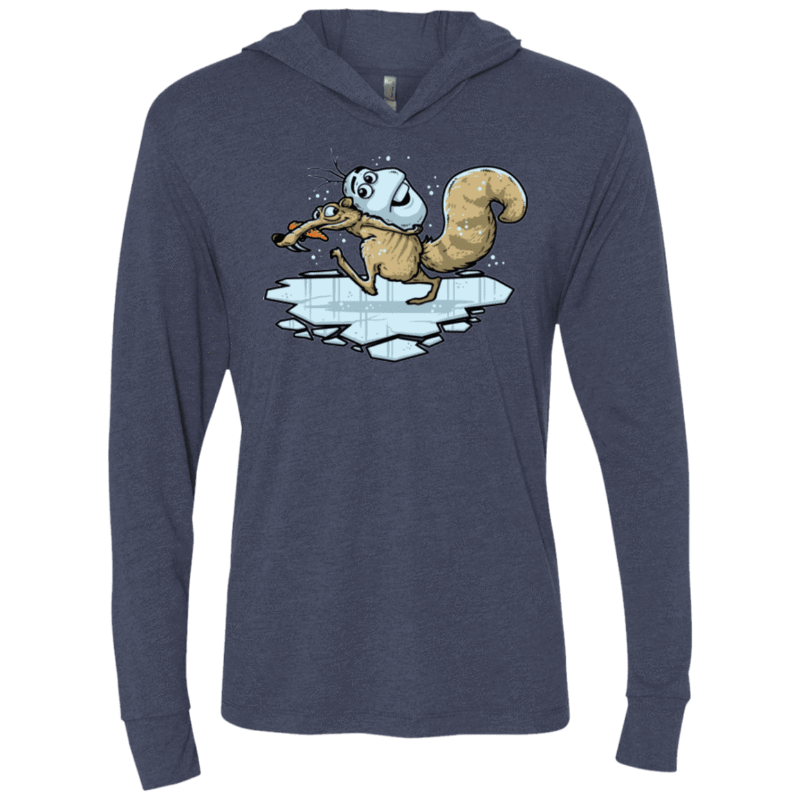 T-Shirts Vintage Navy / X-Small FROZENAGE Triblend Long Sleeve Hoodie Tee