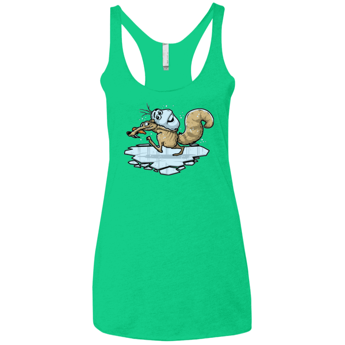 T-Shirts Envy / X-Small FROZENAGE Women's Triblend Racerback Tank