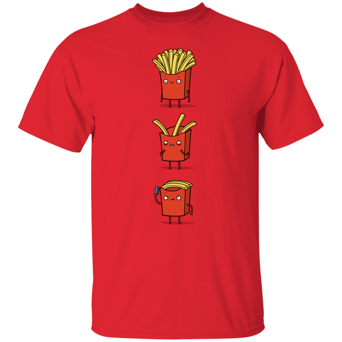 T-Shirts Red / S Fry Loss T-Shirt