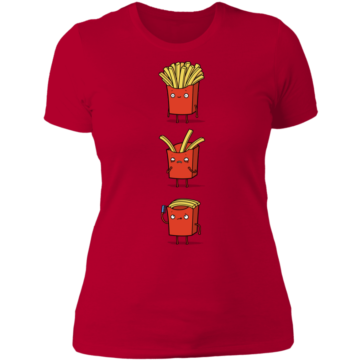 T-Shirts Red / S Fry Loss Women's Premium T-Shirt