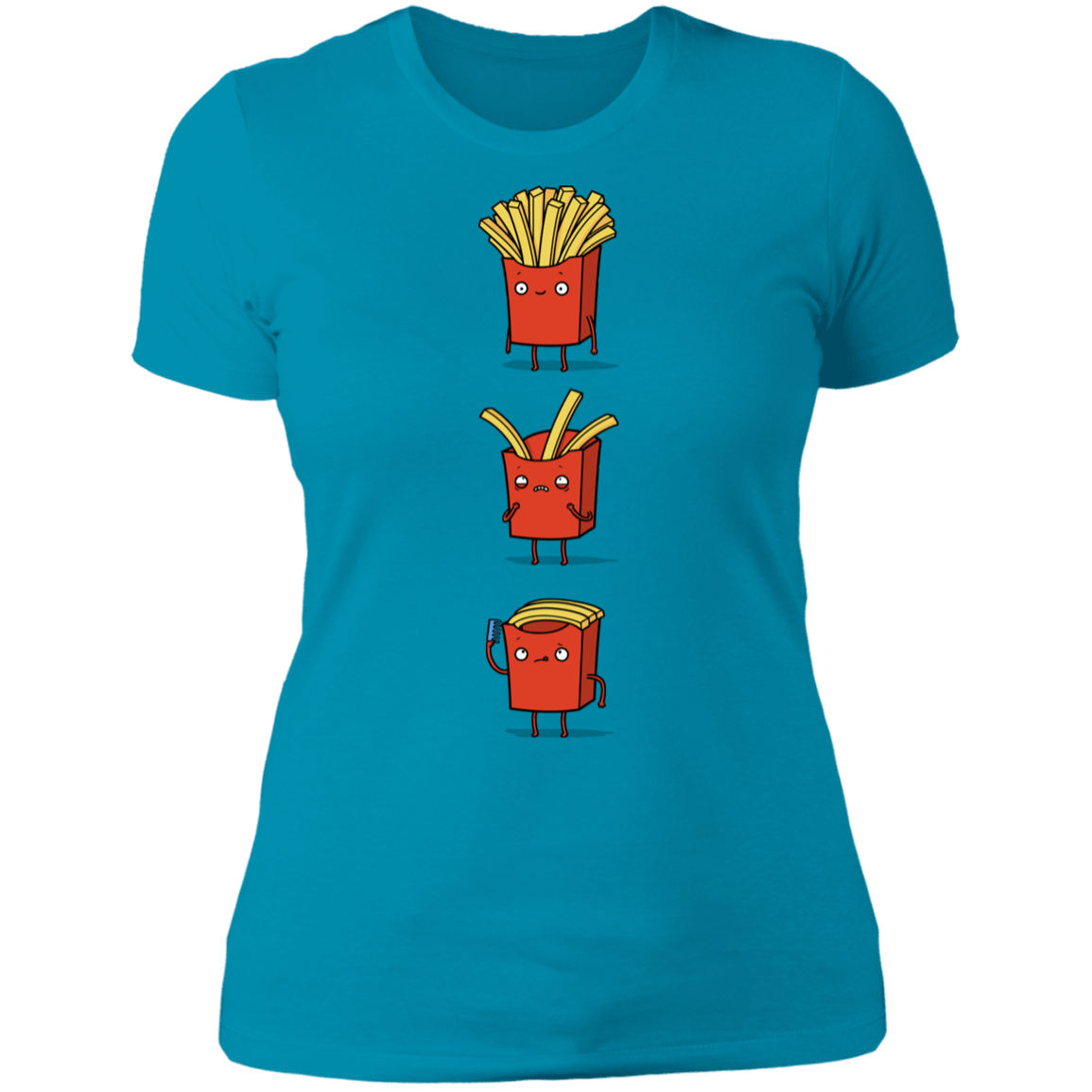 T-Shirts Turquoise / S Fry Loss Women's Premium T-Shirt
