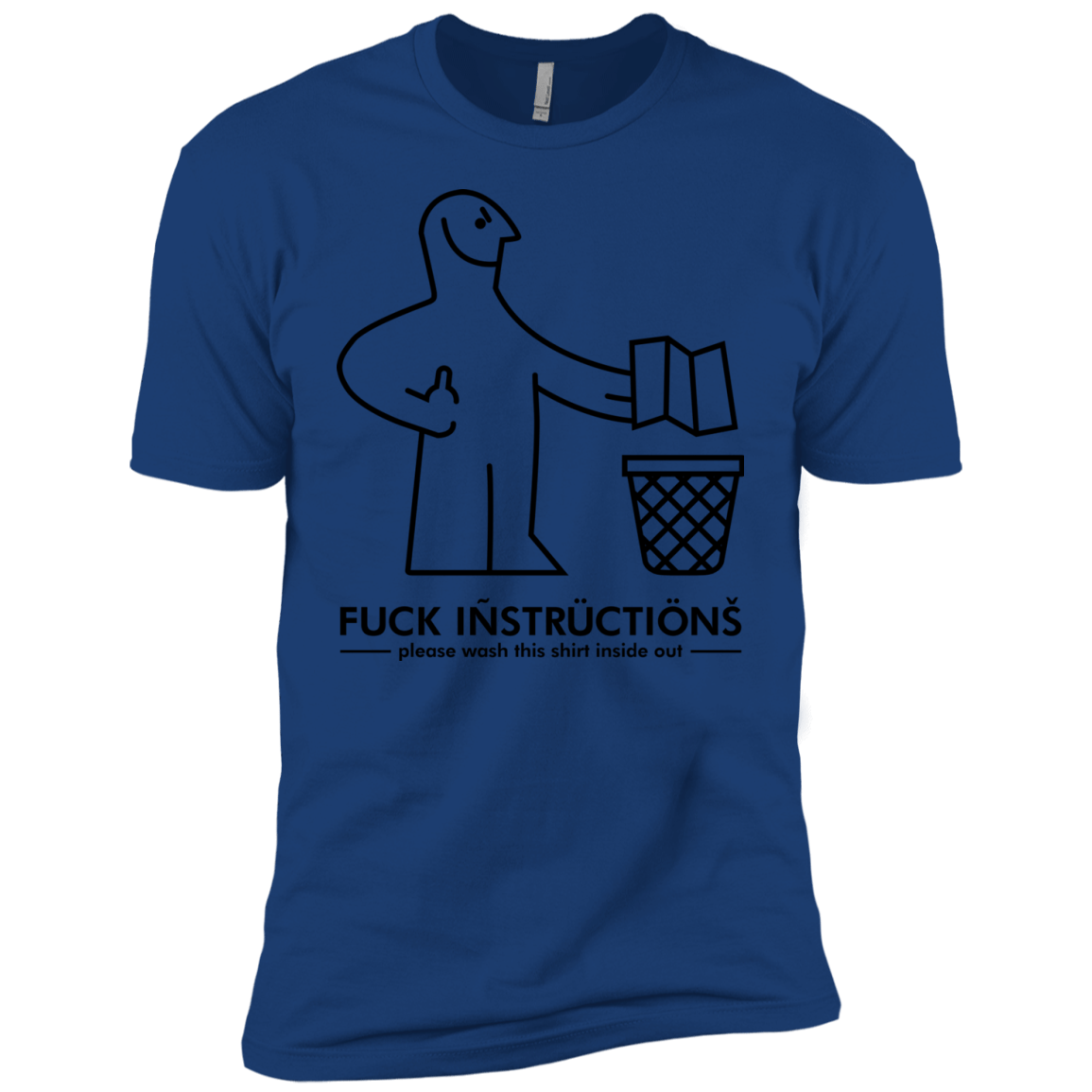 T-Shirts Royal / YXS FuckInstructions Boys Premium T-Shirt