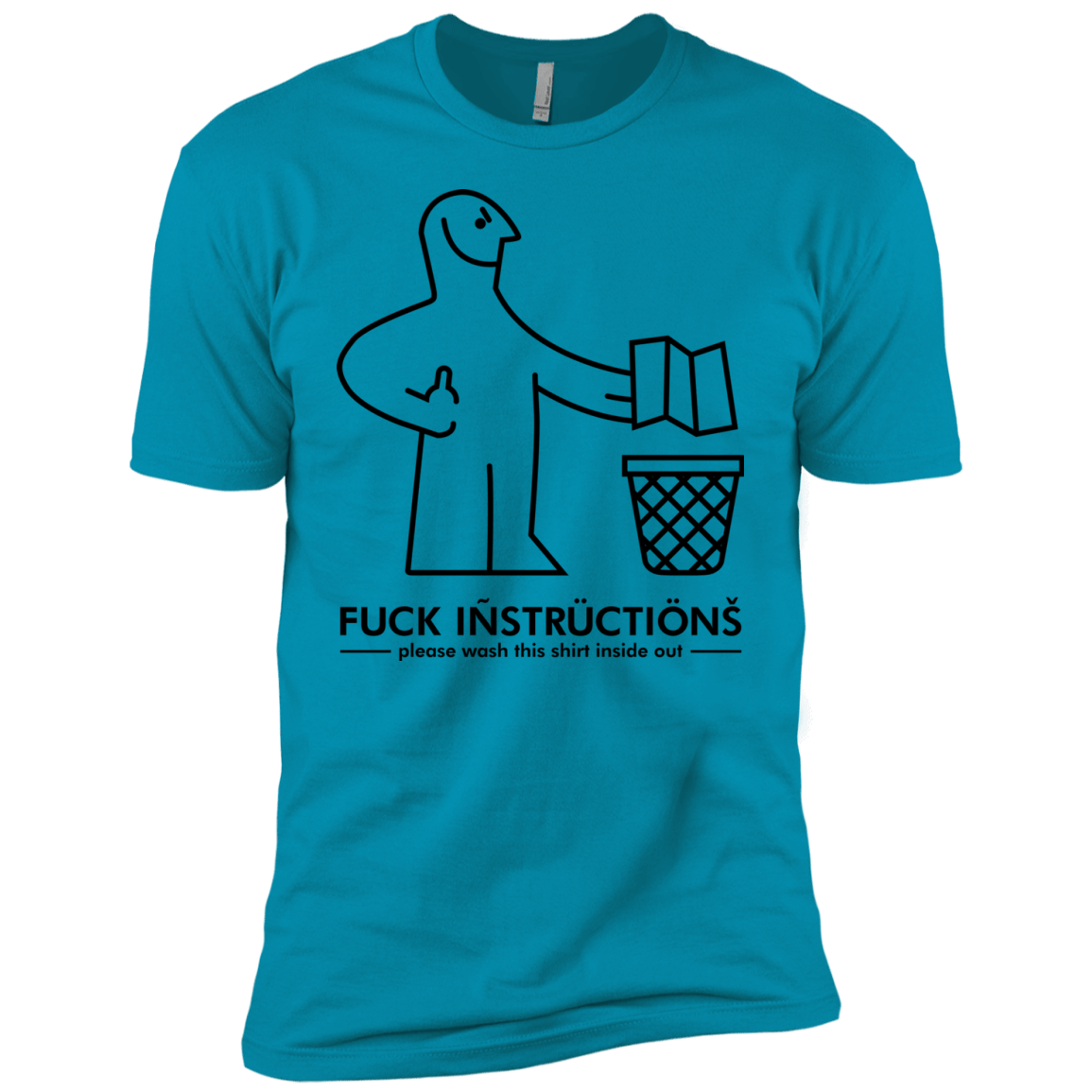 T-Shirts Turquoise / YXS FuckInstructions Boys Premium T-Shirt