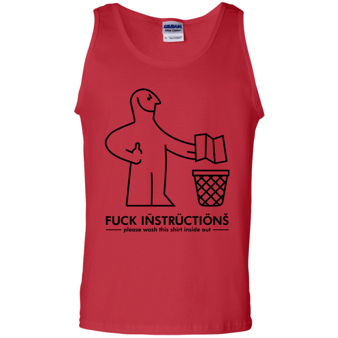 T-Shirts Red / S FuckInstructions Men's Tank Top