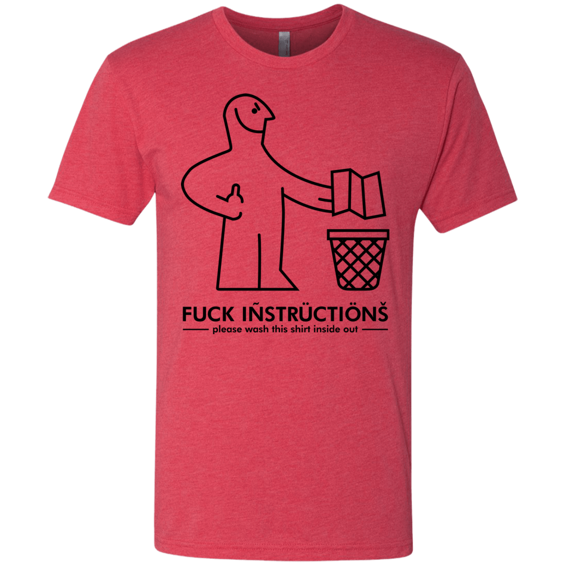 T-Shirts Vintage Red / S FuckInstructions Men's Triblend T-Shirt