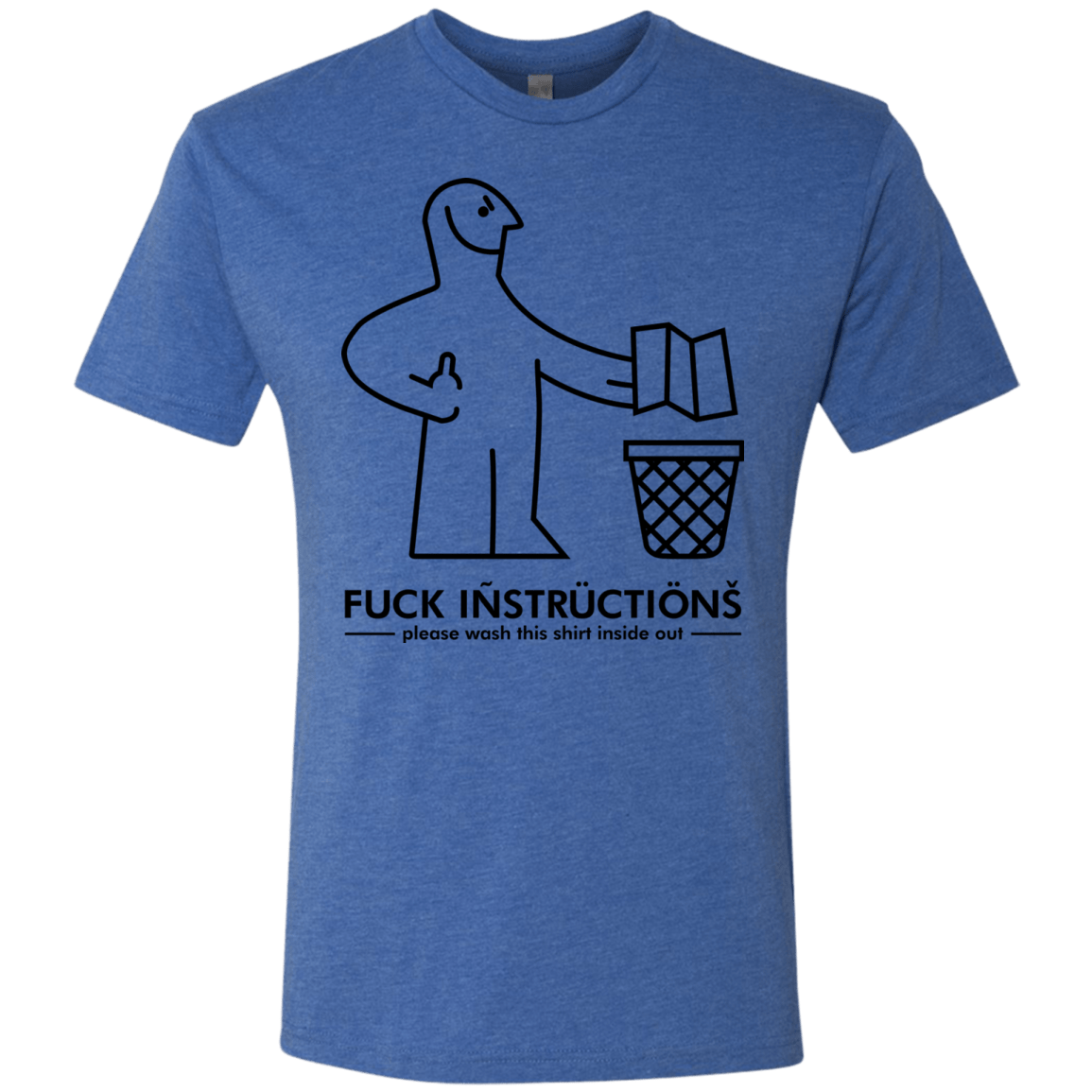 T-Shirts Vintage Royal / S FuckInstructions Men's Triblend T-Shirt