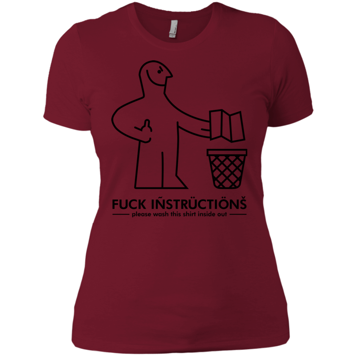 T-Shirts Scarlet / X-Small FuckInstructions Women's Premium T-Shirt