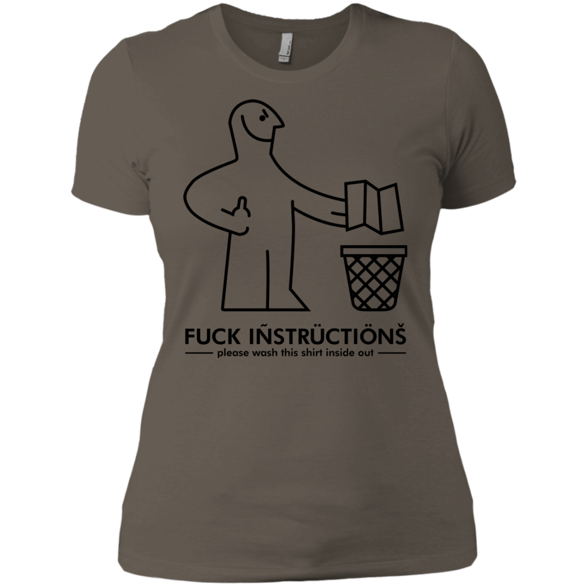T-Shirts Warm Grey / X-Small FuckInstructions Women's Premium T-Shirt